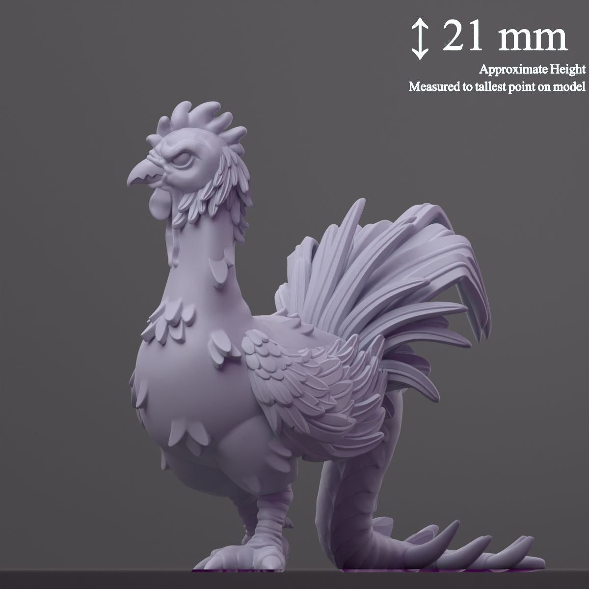 Coktri (Cockatrice) - Fantastic Creatures - 3d Printed Miniature Sculpted by Cast N Play