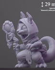 The Nomad - Curious Critters of Whimsy Isle - 3d Printed Miniature Sculpted by Velrock Art Miniatures