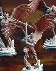 Angelic Warriors, Angels of Syelden - 3d Printed Miniature Sculpted by DM Stash