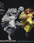 Flos, Pan Druid - Godly Avatars - 3d Printed Miniature Sculpted by Printed Obsession