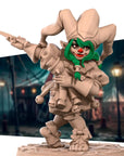 Halfling Daggerthrower - Horror Circus - 3d Printed Miniature sculpted by Bite the Bullet