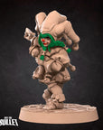 Halfling Daggerthrower - Horror Circus - 3d Printed Miniature sculpted by Bite the Bullet