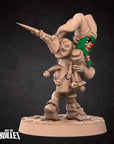 Halfling Daggerthrower - Horror Circus - 3d Printed Miniature sculpted by Bite the Bullet
