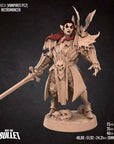 Vampire Necromancer - Vampires - 3d Printed Miniature sculpted by Bite the Bullet