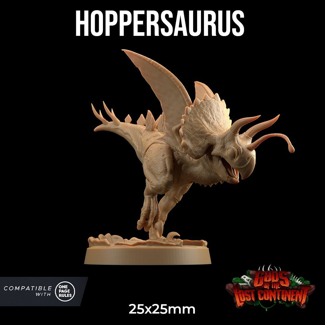 Hoppersaurus - 3d Printed Miniature by Dragon Trappers Lodge