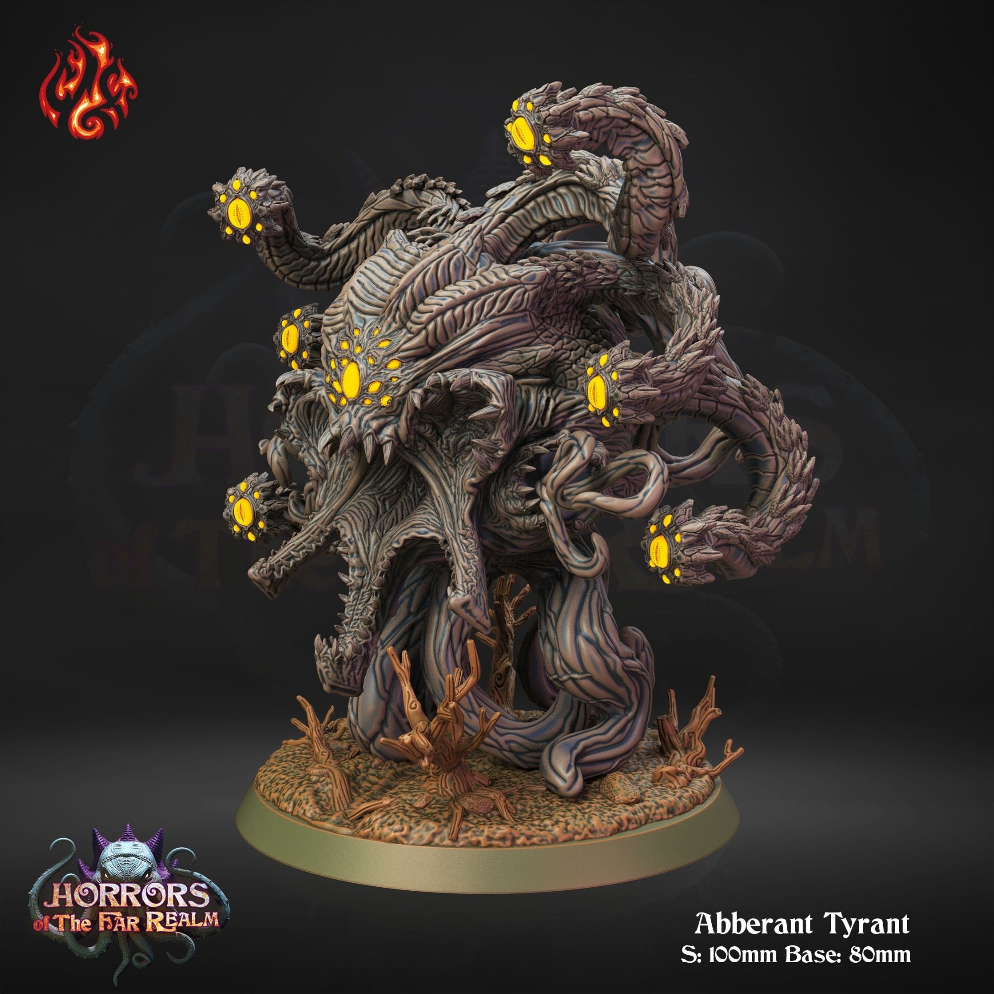 Aberrant Tyrant - 3d Printed Miniature by Crippled God Foundry