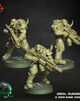 Grol Raiders - 3d Printed Miniature by Crippled God Foundry