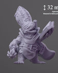 Mole Cleric - Fantasy Pets - 3d Printed Miniature Sculpted by Tainted Saint Miniatures