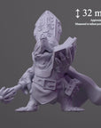 Mole Cleric - Fantasy Pets - 3d Printed Miniature Sculpted by Tainted Saint Miniatures
