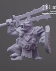 Kharva Brinefang, Crocodile Sentinel - 3d Printed Miniature by DiceHeads