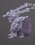Kharva Brinefang, Crocodile Sentinel - 3d Printed Miniature by DiceHeads