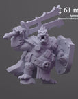 Kharva Brinefang, Crocodile Sentinel - 3d Printed Miniature by DiceHeads