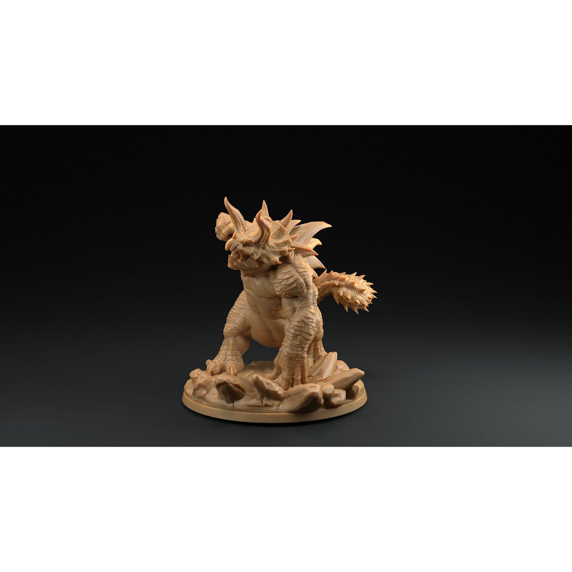 Tricerahulk - 3d Printed Miniature by Dragon Trappers Lodge