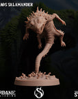 Ranaos Salamander - Dino Domination - 3d Printed Miniature Sculpted by Sordane Publishing