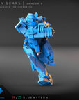 Lancers - Iron Gears - 3d Printed Miniature Sculpted by Blue Wyvern