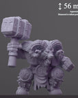 Cinderhorn, the Ashen Maw Battle Ram - 3d Printed Miniature Sculpted by DiceHeads