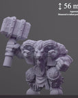 Cinderhorn, the Ashen Maw Battle Ram - 3d Printed Miniature Sculpted by DiceHeads