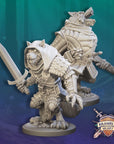 Dire Wolf Bandits - Brambleheart - 3d Printed Miniature sculpted by Kraken Games Lab
