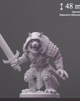 Dire Wolf Bandits - Brambleheart - 3d Printed Miniature sculpted by Kraken Games Lab
