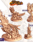 Phonix (Phoenix) - Fantastic Creatures - 3d Printed Miniature Sculpted by Cast N Play