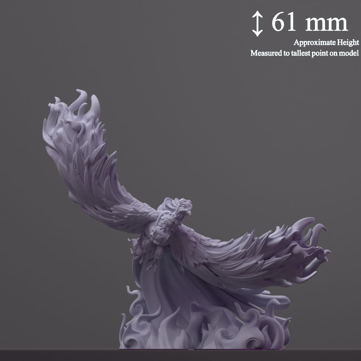 Phonix (Phoenix) - Fantastic Creatures - 3d Printed Miniature Sculpted by Cast N Play