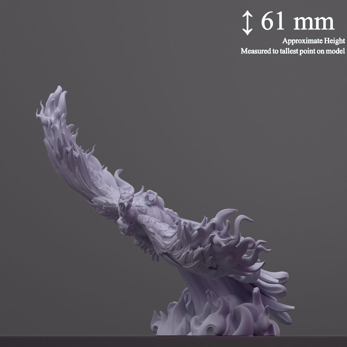 Phonix (Phoenix) - Fantastic Creatures - 3d Printed Miniature Sculpted by Cast N Play