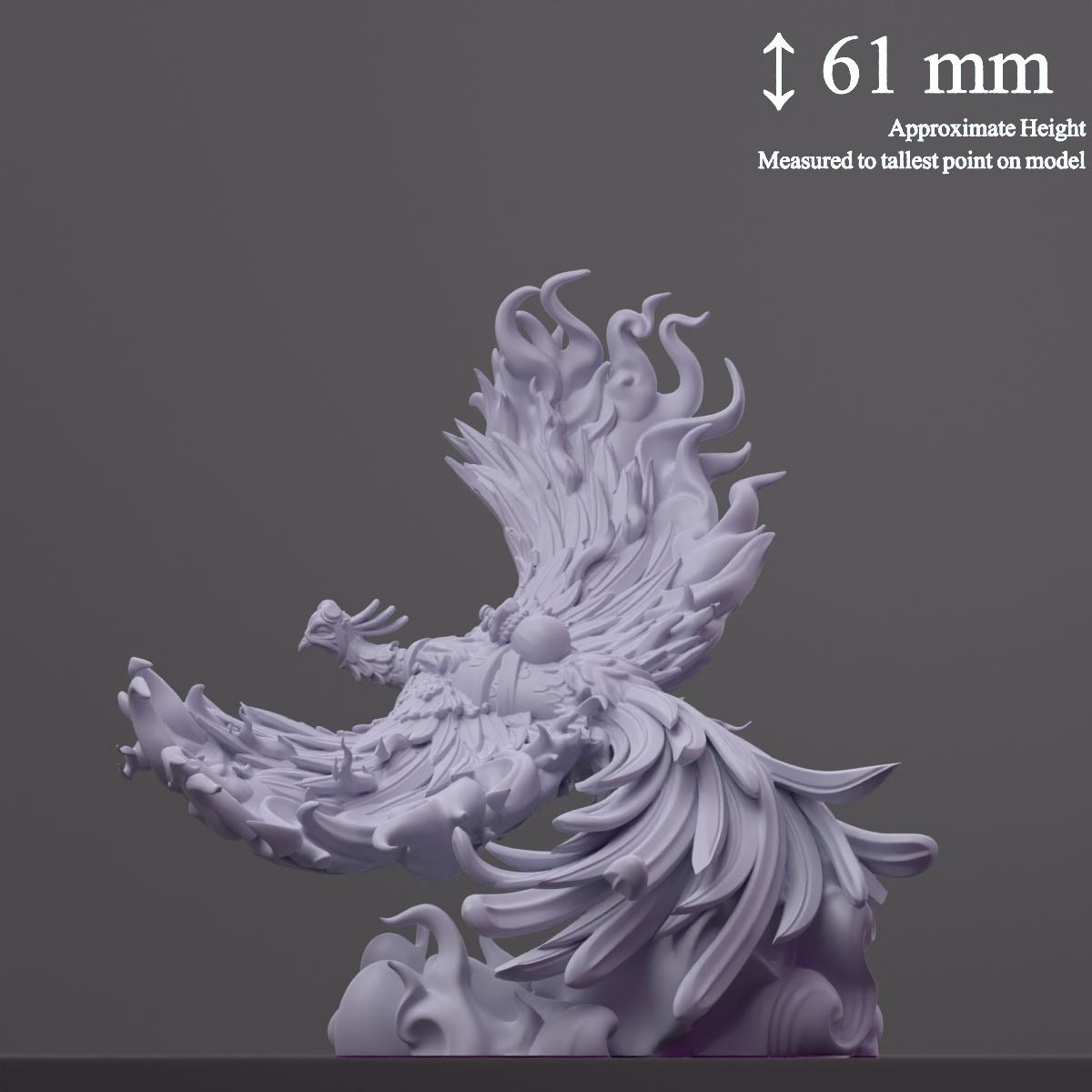 Phonix (Phoenix) - Fantastic Creatures - 3d Printed Miniature Sculpted by Cast N Play