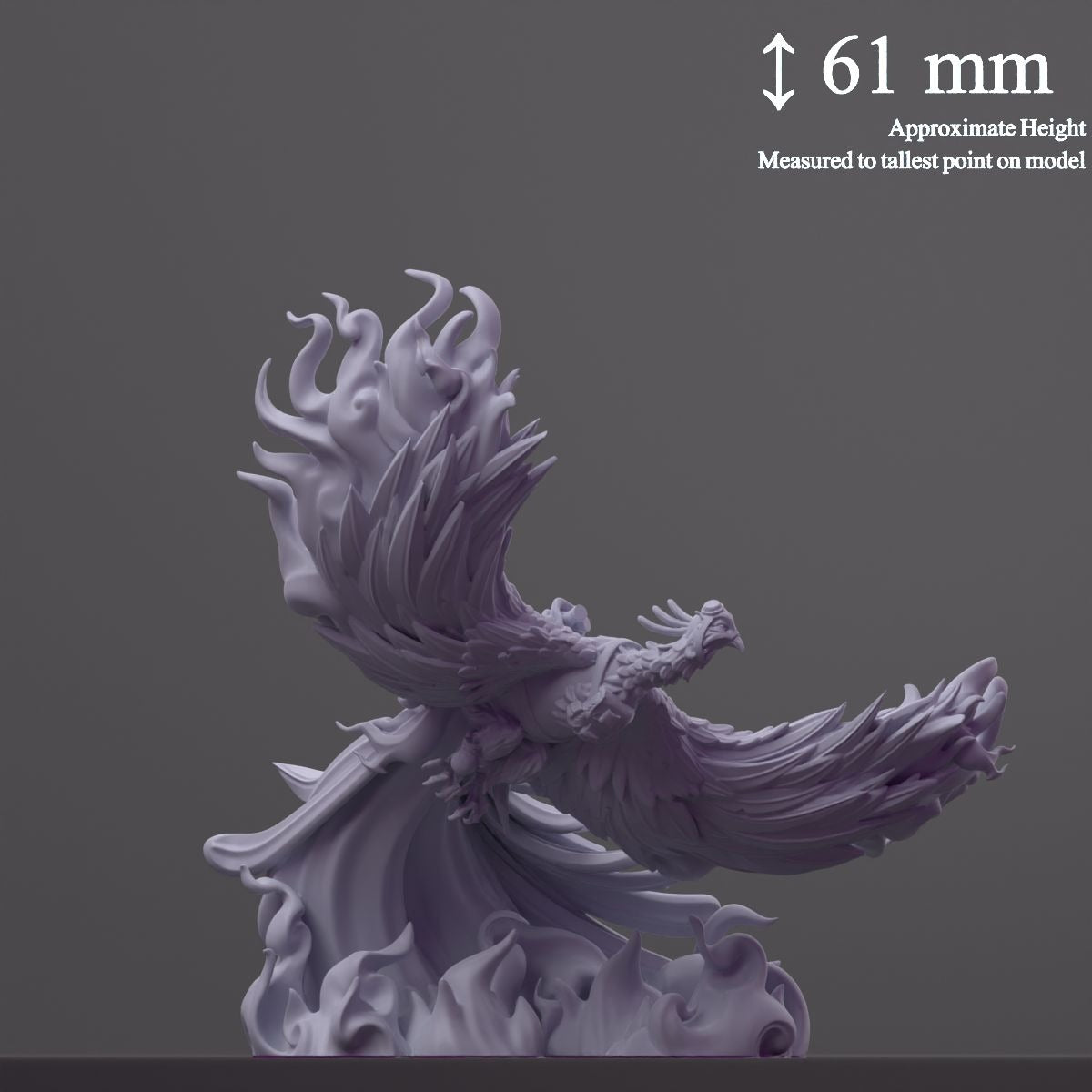 Phonix (Phoenix) - Fantastic Creatures - 3d Printed Miniature Sculpted by Cast N Play