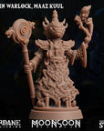 Froin (Frogfolk) Warlock Maaz Kuul - 3d Printed Miniature Sculpted by Sordane Publishing