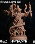 Froin (Frogfolk) Warlock Maaz Kuul - 3d Printed Miniature Sculpted by Sordane Publishing