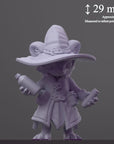 The Alchemist - Curious Critters of Whimsy Isle - 3d Printed Miniature Sculpted by Velrock Art Miniatures