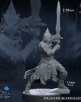 Dralfar Blademaster - 3d Printed Miniature by Mammoth Factory