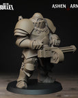 a plastic model of a soldier with a gun