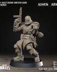 a statue of a soldier holding a gun