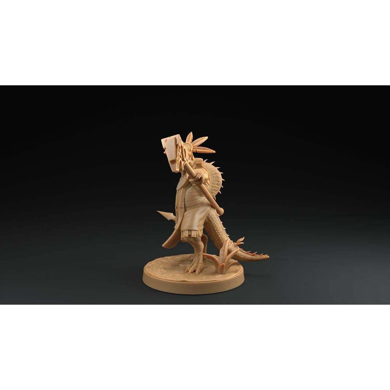 Spino Saurians - 3d Printed Miniature by Dragon Trappers Lodge
