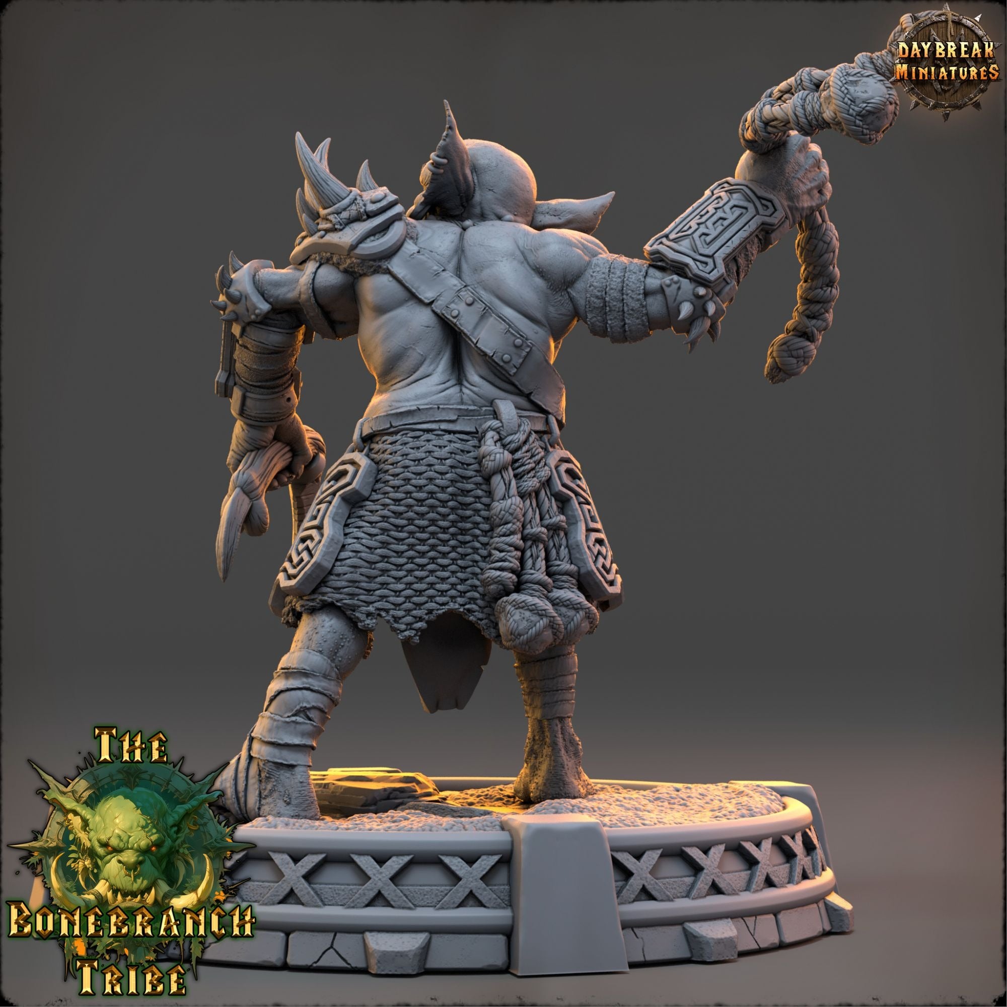 Snaggrik Cleavertooth - The Bonebranch Tribe (Goblins) - 3d Printed Miniature sculpted by Daybreak Miniatures