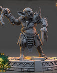 Snaggrik Cleavertooth - The Bonebranch Tribe (Goblins) - 3d Printed Miniature sculpted by Daybreak Miniatures