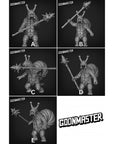 Snailfolk Spearmen - 3d Printed Miniature Sculpted by Goon Master Games