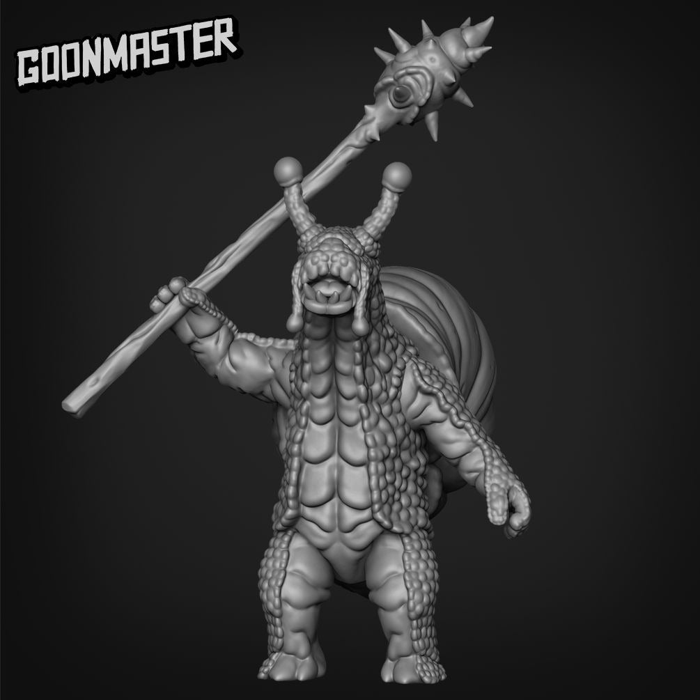 Snailfolk Spearmen - 3d Printed Miniature Sculpted by Goon Master Games