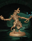 a statue of a creature with a sword in his hand