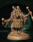 a statue of a wizard holding a staff
