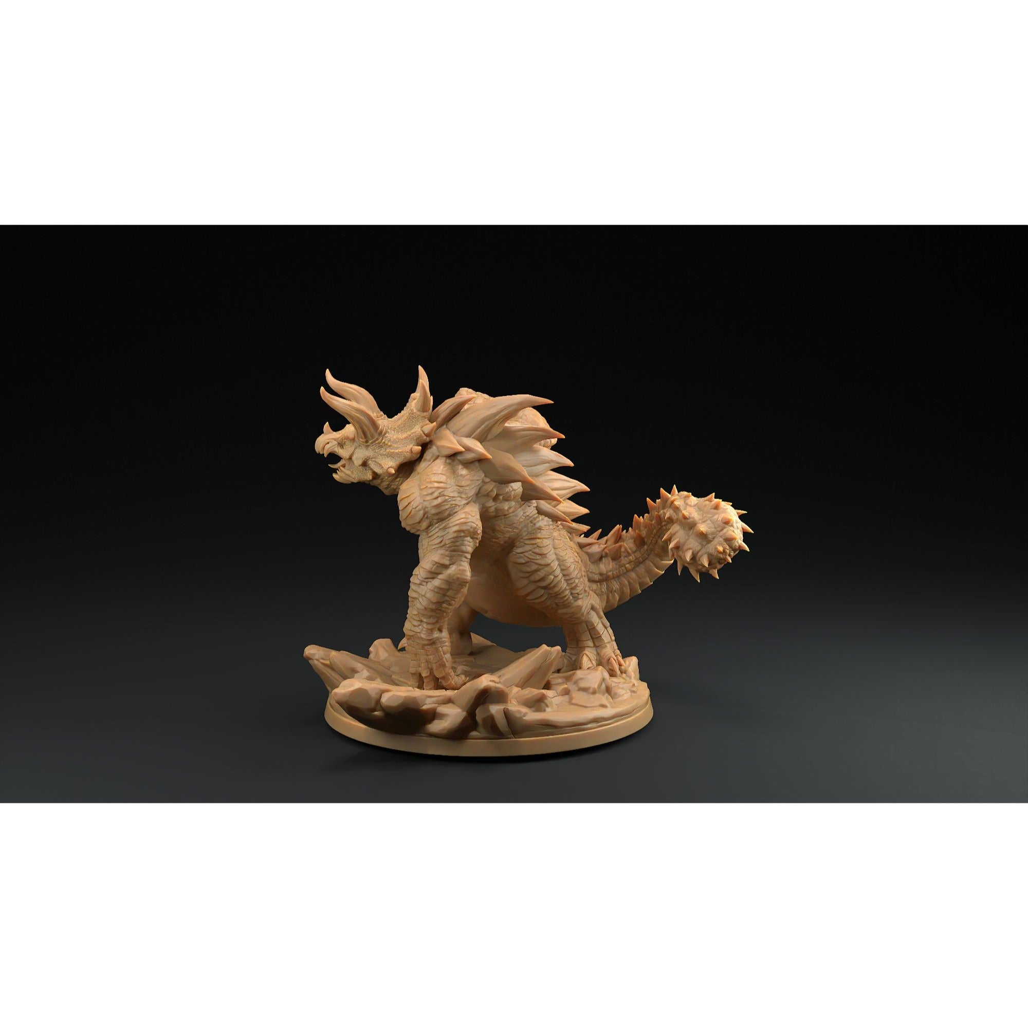 Tricerahulk - 3d Printed Miniature by Dragon Trappers Lodge