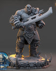 Mournak Ironblood - The Frostbane Legion (Ice Orcs) - 3d Printed Miniature sculpted by Daybreak Miniatures