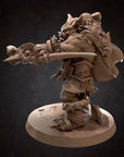 Bugbear Hunter - 3d Printed Miniature sculpted by Bite the Bullet