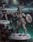 Shieldwarden Dracona - Descent into the Hive of the All Seeing - 3d Printed Miniature sculpted by Artisan Guild