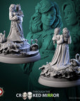 Sisters of the Shattered Cradle - Through the Crooked Mirror - 3d Printed Miniature Sculpted by White Werewolf Tavern