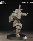 a plastic model of a soldier with a gun