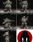 a series of photos showing different types of action figures