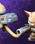 a cat with a gun and a cat with a gun