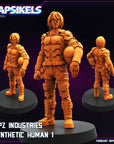 Papz Industries Synthetic Human - 3d Printed Miniature Sculpted by Papsikels Miniatures